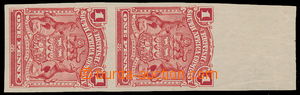 177764 - 1898-1908 SG.78b, svislá krajová 2-páska Znak 1P červen