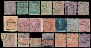 177767 - 1857-1880 SG.Z17-Z93, compilation of 32 used forerunners - B
