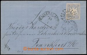 177774 - 1867 letter with Mi.16, Coat of arms 6 Kreuzer ultramarine, 