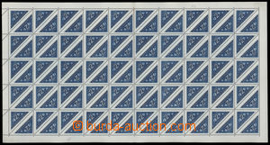 177778 - 1947 Pof.DR3, complete 100 stamps sheet Delivery stamps 2Kč