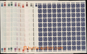 177796 - 1945 Pof.NV23-32, kompletní 100ks archy novinových zn. Nov