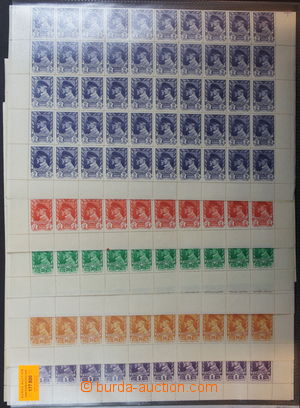 177800 - 1945 Pof.381-386, complete sheets of 100 issue Moscow-issue,