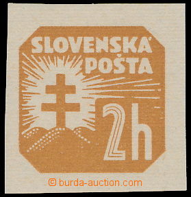 177803 - 1939 Alb.10, Newspaper stamp 2h brown, horiz. grid!, wide ma
