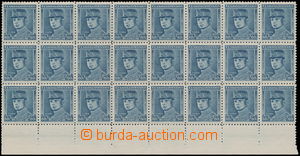 177818 - 1939 Alb.1, Modrý Štefánik 60h, 24-blok (!) s dolním okr