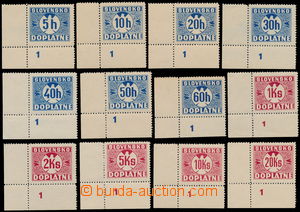 177823 - 1939 Alb.D1-12y, complete set of postage-due stamp. with ver