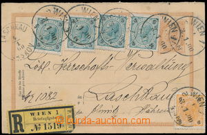 177825 - 1900 Mi.P84F, part I double PC 2 Kreuzer Franz Joseph brown,