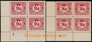177826 - 1939 Alb.D8y, value 1Ks red with vertical grid, 2 pcs of blo