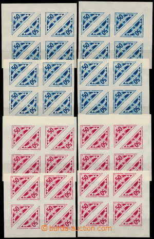177833 - 1945 Alb.DR1-DR2, Doruční 50h modrá a 50h červená, sest
