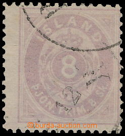 177860 - 1873 Mi.2A, služební Číslice s korunou 8Sk fialová; kat