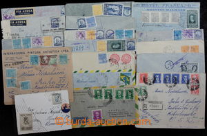 177879 - 1939-60 group of 18 airmail entires addressed to Czechoslova