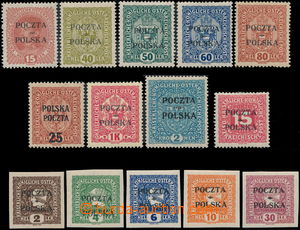 177902 - 1919 Mi.34, 38-44a, 48, 49-53;  comp. of 14 stamps with so-c