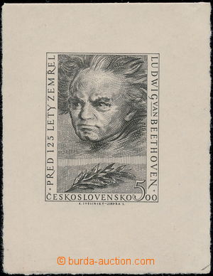 177927 -  ZT Pof.663, Beethoven 5Kčs, zkusmý tisk - otisk kompletn