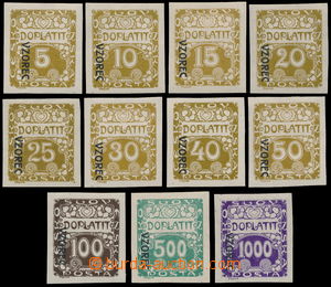 177968 - 1919 Pof.DL1-13vz, Ornament, complete set of 11 values with 