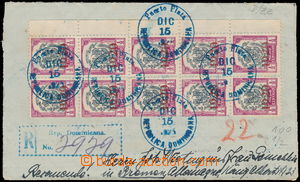 177981 - 1925 skládaný R-dopis adresovaný do Německa, vyfr. 1x 10