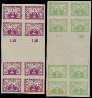 177991 - 1919 Pof.S1Ms(4) + S2Ms(4), Express 2h purple-red and 5h lig