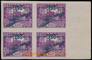 177998 -  Pof.L3 Pp, I. provisional air mail stmp. 28Kč/1000h violet
