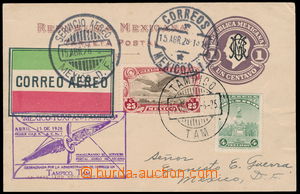 178009 - 1928 dopisnice 1c fialová, dofr. výplatní zn. 4c a leteck