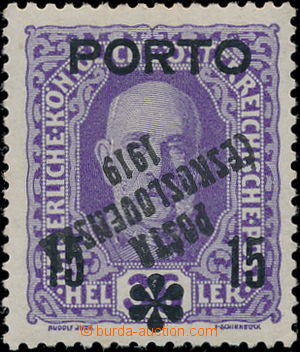 178021 -  Pof.86 Pp, Výpotřební Porto 15/36 fialová, s převráce
