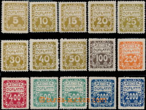 178025 - 1919 Pof.DL1-12, 14 Ornament, comp. 15 pcs of stamp. with un