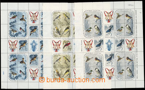 178081 - 1965 Mi.1088-1102, Birds 3C-13C, comp. of 3 complete printin