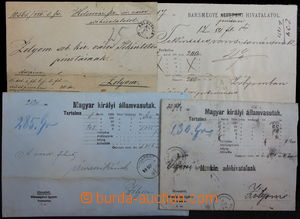 178086 - 1880-95 comp. of 4 money letters, all addressed to Zvolen, i