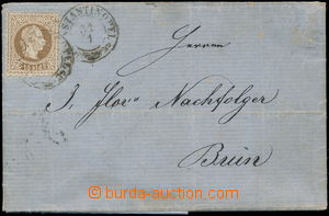 178094 - 1870 skládaný dopis zaslaný do Brna, vyfr. zn. FJ I. 15So