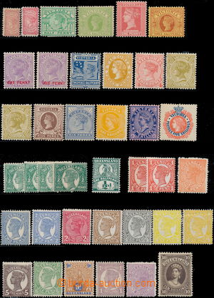 178184 - 1882-1907 VICTORIA a QUEENSLAND, 37ks čistých známek Vict