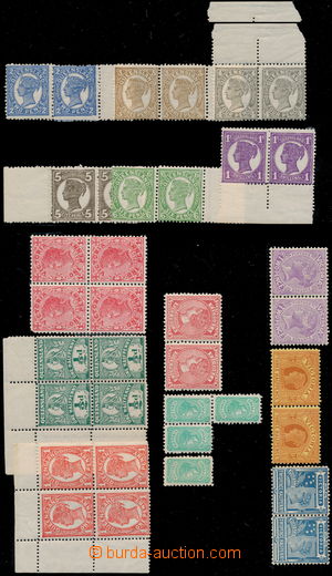 178185 - 1905-1913 VICTORIA a QUEENSLAND 4-bloky a 2-pásky ** známe
