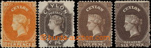 178189 - 1863-1867 SG.55c, 67, 69b, 70b, Victoria 6P (2 shades), 9P, 