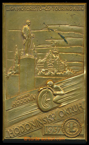 178230 - 1937 memorial plaque Ligy motoristů - Czechosl. touring klu