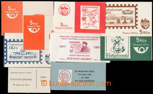 178280 - 1970-88 stamp-booklet  comp. 9 pcs of stamp sešitků: stamp