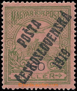 178331 -  Pof.94, 60f zelená, IV. typ přetisku; zk. Kar