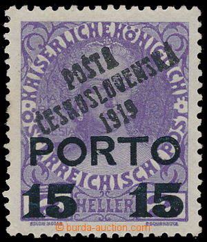 178364 -  Pof.84, Výpotřební Porto 15/2h fialová, I. typ přetisk