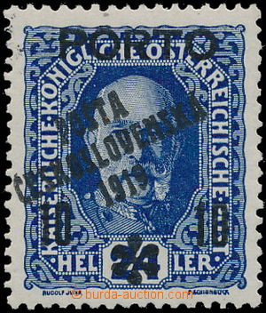 178369 -  Pof.85, Výpotřební Porto 10/24h modrá, II. typ přetisk