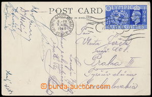 178391 - 1948 LETNÍ OLYMPIJSKÉ HRY / Londýn 1948, pohlednice s pod
