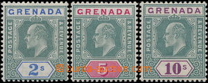 178403 - 1904-1906 SG.74-76, Edvard VII. 2Sh-10Sh; koncové hodnoty, 
