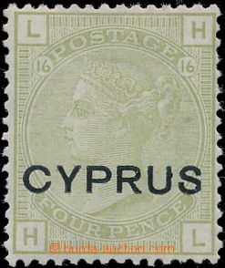 178416 - 1880 SG.4, Viktorie 4P šedozelená; kat. £140