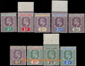 178448 - 1904 SG.54-62, Edvard VII. ½P-5Sh; kompletní série, k