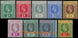 178449 - 1913-19 SG.69-77, Jiří V. ½P-5Sh; kompletní série, 