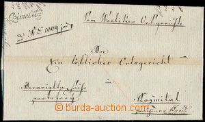 178451 - 1838 CZECH LANDS/  folded letter to Rožmitál, black straig