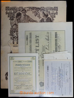 178464 - 1924-42 Podílový list na 50Kč Občanské záložny v Krá