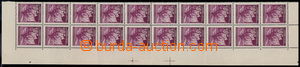 178508 - 1939 Pof.24, Linden Leaves 30h violet, whole L marginal bnd-