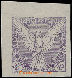 178526 - 1918 Pof.NV5N, Sokol v letu 20h fialová, úředně nevydan