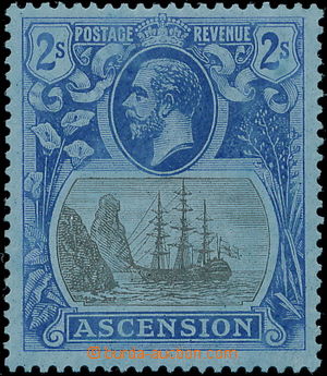 178547 - 1924 SG.19b, Jiří V., Znak Svaté Heleny 2Sh šedá a modr