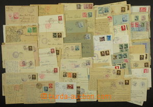 178568 - 1945-50 [COLLECTIONS]  selection of 123 pcs of entires with 