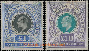 178591 - 1902 SG.142, 143, Edvard VII. 1£ a 1,10£, velmi p