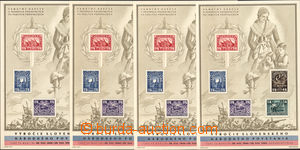 178637 - 1945 Pof.A408/412, Partisan MS with smykovým print violet c