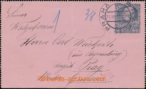 178641 - 1911 PRAŽSKÁ POTRUBNÍ POŠTA  zálepka Mi.RK12, FJI 35h, 
