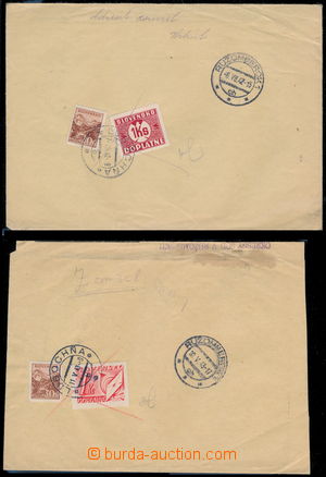 178683 - 1942-43 mixed franking postage stmp 30h Tatra and postage-du