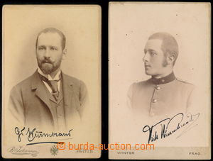 178691 - 1890-1900 TESTER WURMBRAND,  comp. of 2 cabinet portrait pho